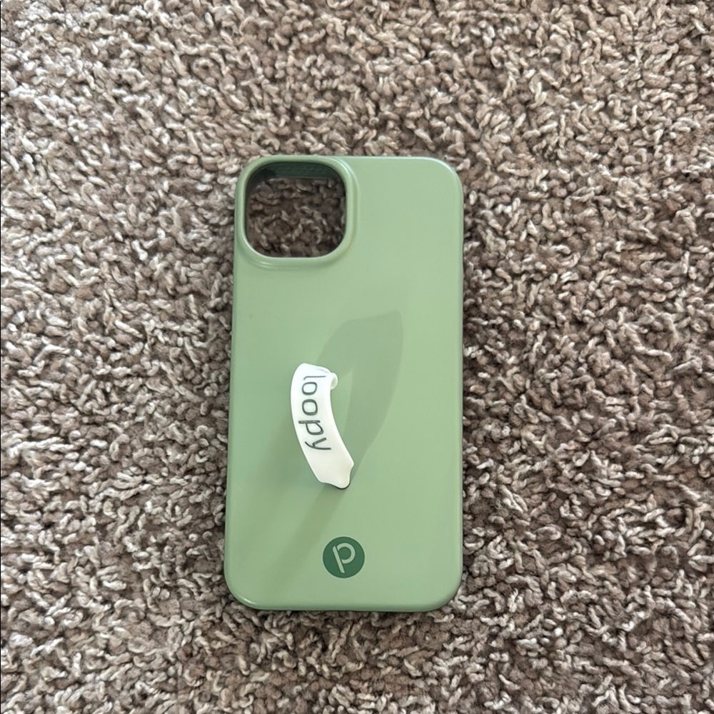 Loopy Sage Green Phone Case